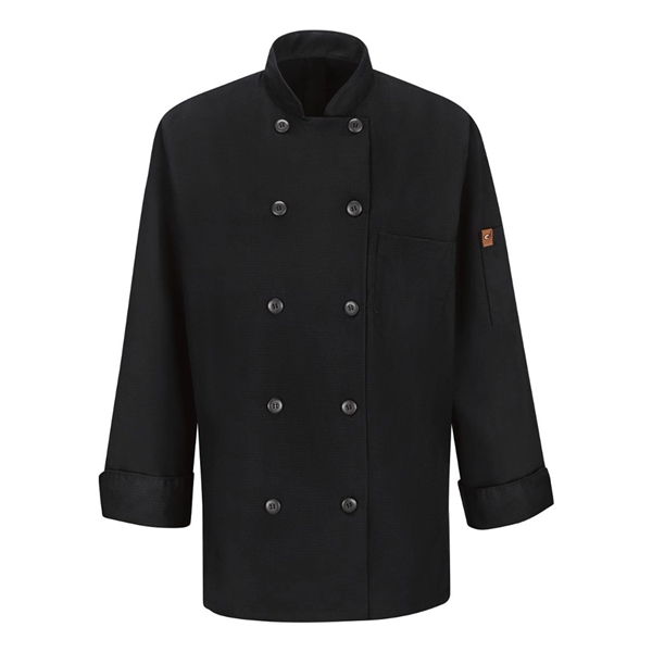 Chef Designs Women's Mimix™ Chef Coat with OilBlok - Chef Designs Women's Mimix™ Chef Coat with OilBlok - Image 1 of 10