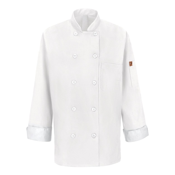 Chef Designs Women's Mimix™ Chef Coat with OilBlok - Chef Designs Women's Mimix™ Chef Coat with OilBlok - Image 9 of 10