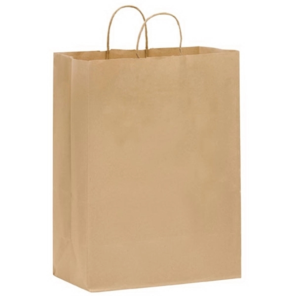 Natural Kraft Paper Shopper Bags - Flexo Ink - Natural Kraft Paper Shopper Bags - Flexo Ink - Image 1 of 1