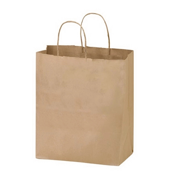 Natural Kraft Paper Shopper Bag - Flexo Ink - Natural Kraft Paper Shopper Bag - Flexo Ink - Image 2 of 2