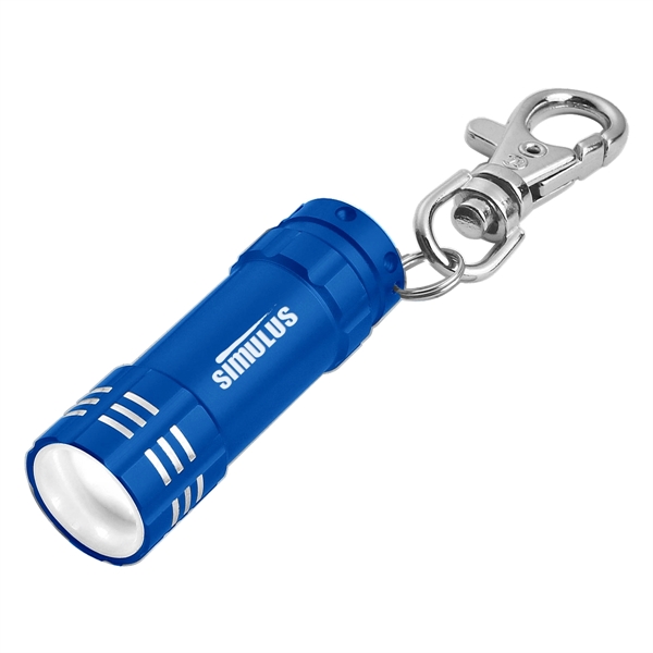 Mini Aluminum LED Flashlight With Key Clip - Mini Aluminum LED Flashlight With Key Clip - Image 5 of 9