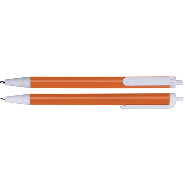 Click-action Ballpoint Pen w/ White Clip - Click-action Ballpoint Pen w/ White Clip - Image 5 of 7