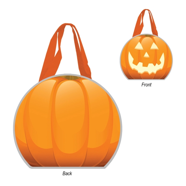 Custom Reflective Halloween Pumpkin Tote Bag