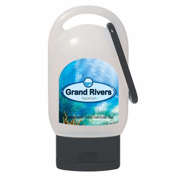1 Oz. Hand Sanitizer With Carabiner - 1 Oz. Hand Sanitizer With Carabiner - Image 2 of 10