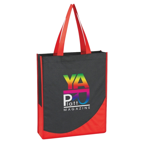 Non-Woven Tote Bag With Accent Trim - Non-Woven Tote Bag With Accent Trim - Image 9 of 16