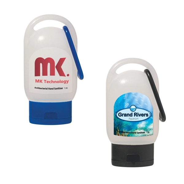 1 Oz. Hand Sanitizer With Carabiner - 1 Oz. Hand Sanitizer With Carabiner - Image 0 of 10