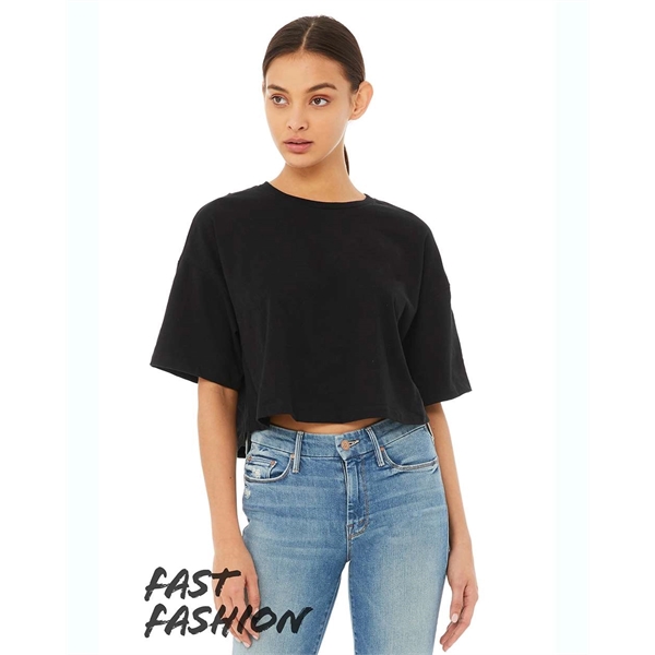 BELLA + CANVAS Women's Jersey Crop Tee - BELLA + CANVAS Women's Jersey Crop Tee - Image 1 of 16