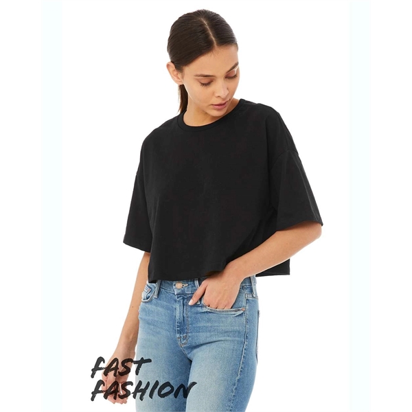 BELLA + CANVAS Women's Jersey Crop Tee - BELLA + CANVAS Women's Jersey Crop Tee - Image 2 of 16