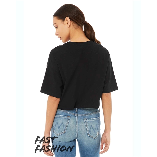 BELLA + CANVAS Women's Jersey Crop Tee - BELLA + CANVAS Women's Jersey Crop Tee - Image 3 of 16