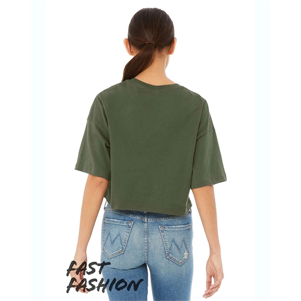 BELLA + CANVAS Women's Jersey Crop Tee - BELLA + CANVAS Women's Jersey Crop Tee - Image 5 of 16