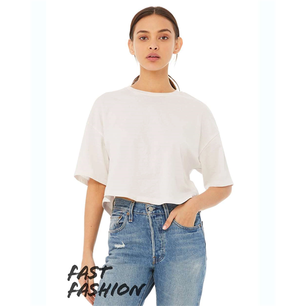 BELLA + CANVAS Women's Jersey Crop Tee - BELLA + CANVAS Women's Jersey Crop Tee - Image 8 of 16