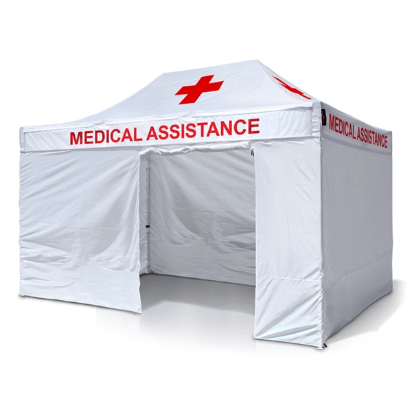 10'x15' Emergency Relief Pop Up Tent kit w Fast Production - 10'x15' Emergency Relief Pop Up Tent kit w Fast Production - Image 0 of 0