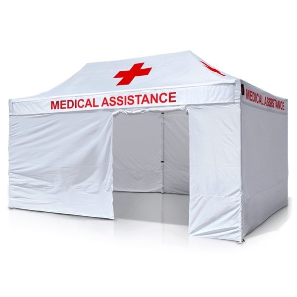 10'x20' Emergency Relief Pop Up Tent kit w Fast Production - 10'x20' Emergency Relief Pop Up Tent kit w Fast Production - Image 0 of 1