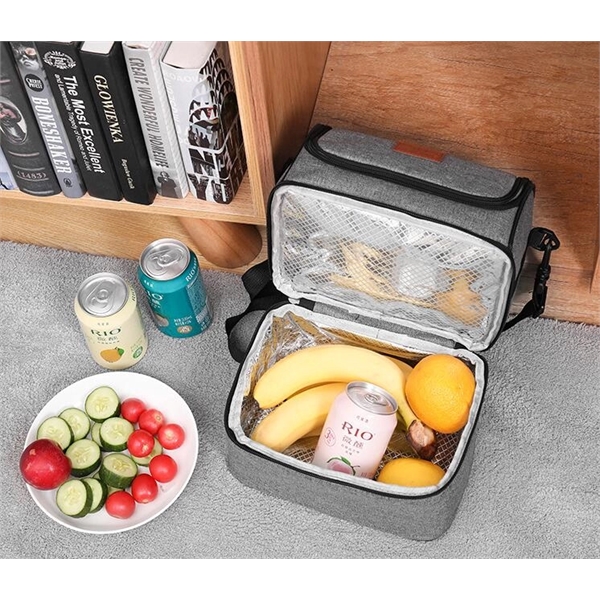 Two Layer Lunch Cooler Tote - Two Layer Lunch Cooler Tote - Image 3 of 4