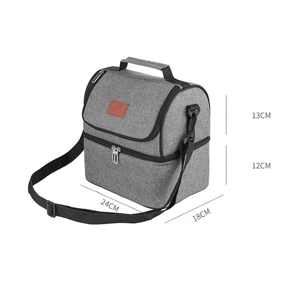 Two Layer Lunch Cooler Tote - Two Layer Lunch Cooler Tote - Image 4 of 4