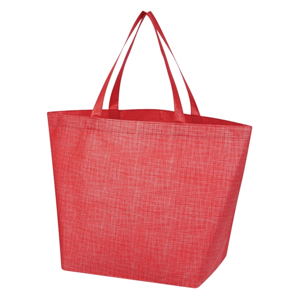 Non-Woven Crosshatched Tote Bag | Plum Grove