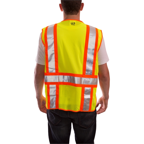 Hi-Vis Adjustable Safety Vest - Fluorescent Lime - Hi-Vis Adjustable Safety Vest - Fluorescent Lime - Image 1 of 1