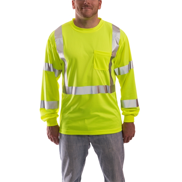 Hi-Vis Long Sleeve T-Shirt - Hi-Vis Long Sleeve T-Shirt - Image 0 of 1