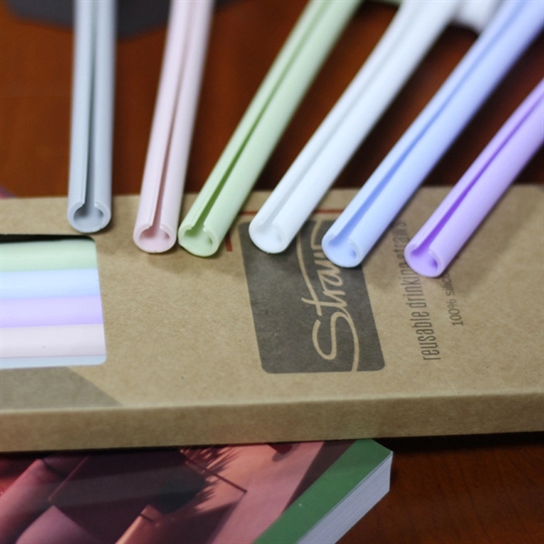 Detachable Silicone Reusable Straws - Detachable Silicone Reusable Straws - Image 1 of 3