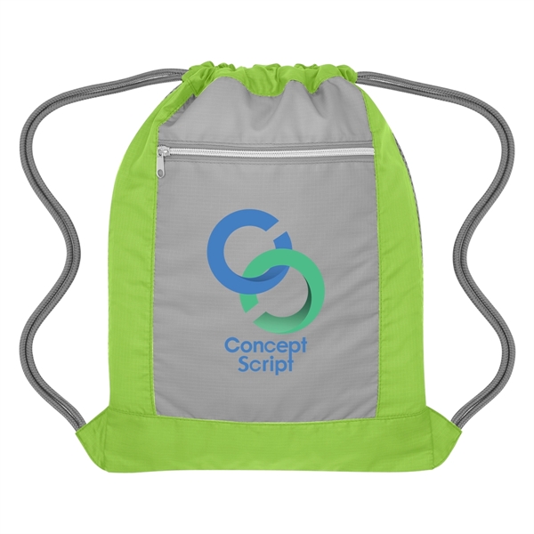 Flip Side Drawstring Sports Bag - Flip Side Drawstring Sports Bag - Image 6 of 16