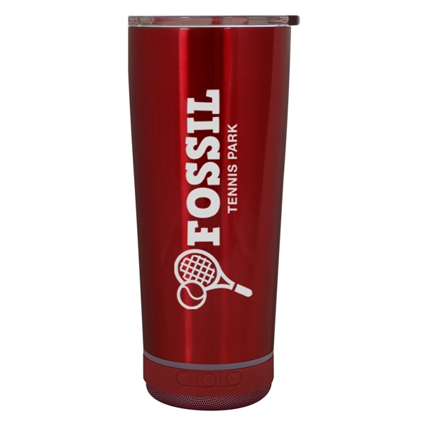 18 OZ. STAINLESS STEEL TUMBLER WITH SPEAKER - 18 OZ. STAINLESS STEEL TUMBLER WITH SPEAKER - Image 19 of 32