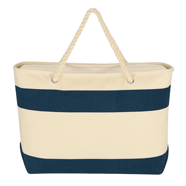 Large Cruising Tote Bag With Rope Handles - Large Cruising Tote Bag With Rope Handles - Image 6 of 16