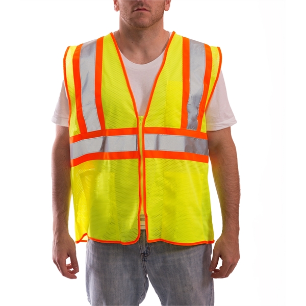 Two-Tone Mesh Hi-Vis Safety Vest - Two-Tone Mesh Hi-Vis Safety Vest - Image 0 of 1