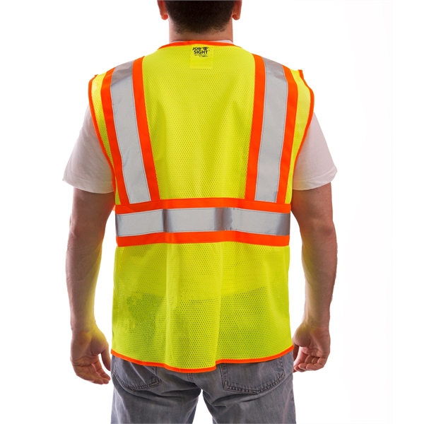 Two-Tone Mesh Hi-Vis Safety Vest - Two-Tone Mesh Hi-Vis Safety Vest - Image 1 of 1