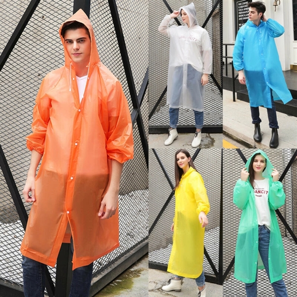 Raincoat Clear Poncho Gown - Raincoat Clear Poncho Gown - Image 1 of 5