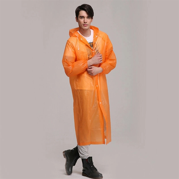 Raincoat Clear Poncho Gown - Raincoat Clear Poncho Gown - Image 3 of 5