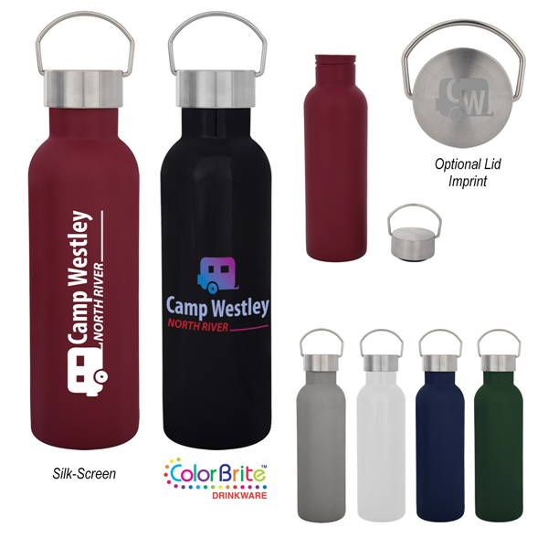 28 Oz Double Walled Stainless Tipton Bottle, Bulk Stainless Water Bottles