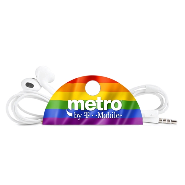 Rainbow Pride Taco Tech Cord Organizer with Button - Rainbow Pride Taco Tech Cord Organizer with Button - Image 0 of 0
