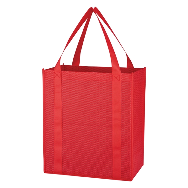 Non-Woven Wave Shopper Tote Bag - Non-Woven Wave Shopper Tote Bag - Image 19 of 21