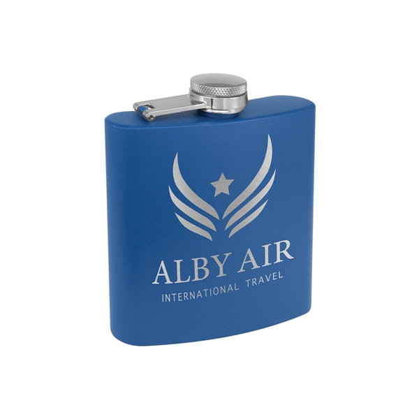 6oz. Matte Powder Coated Stainless Steel Flask - 6oz. Matte Powder Coated Stainless Steel Flask - Image 26 of 26