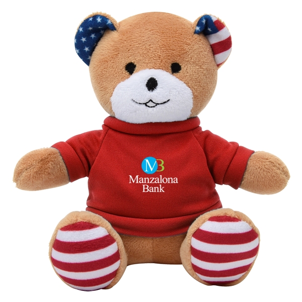 6" Patriotic Bear - 6" Patriotic Bear - Image 10 of 12