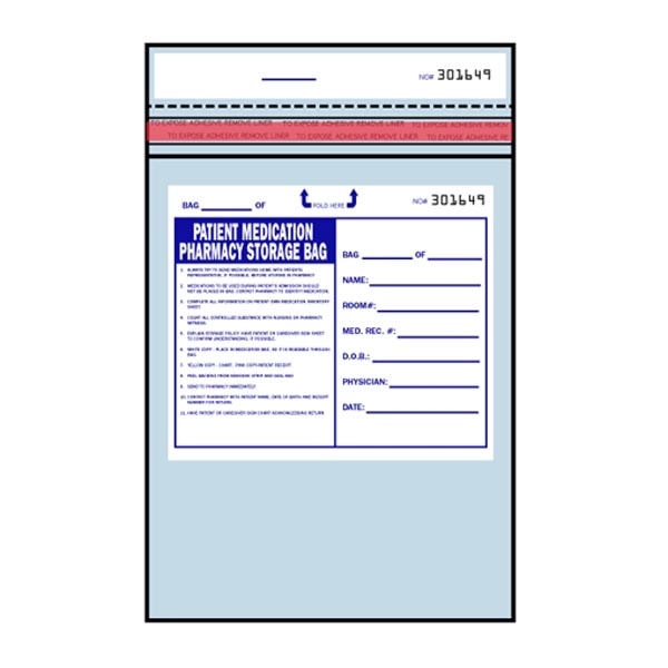 Patient Meds Storage Bags - Patient Meds Storage Bags - Image 0 of 0