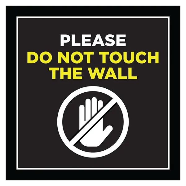 Do Not Touch Wall Square Stickers
