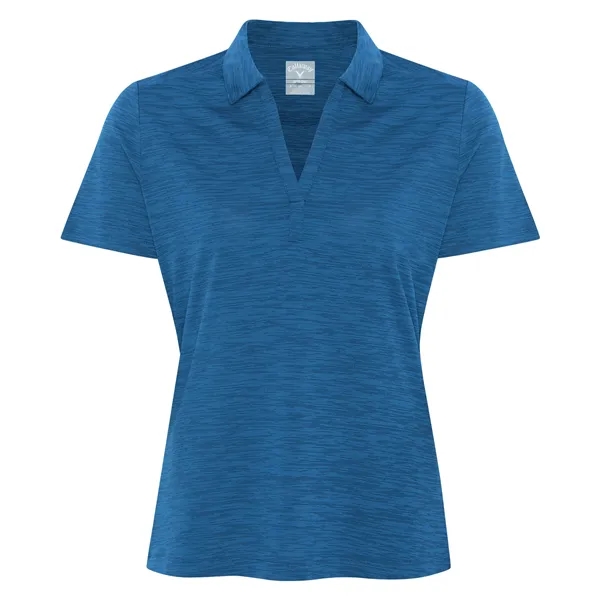 CALLAWAY BROKEN STRIPE TEXTURE LADIES' POLO - CALLAWAY BROKEN STRIPE TEXTURE LADIES' POLO - Image 0 of 4