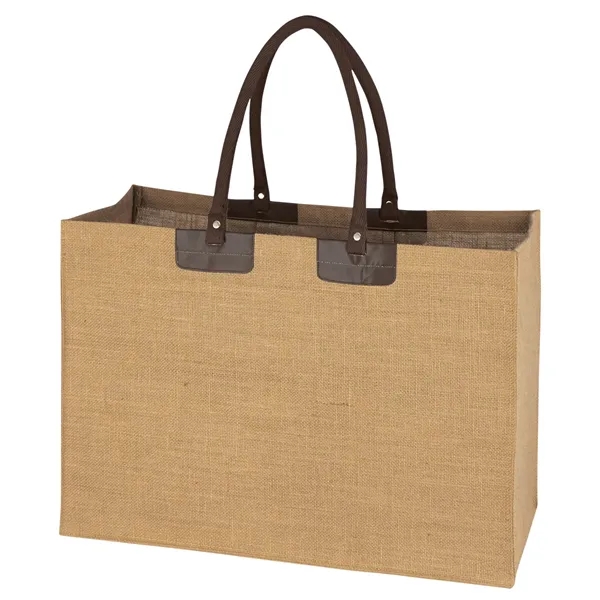 Jumbo Jute Tote Bag - Jumbo Jute Tote Bag - Image 2 of 3