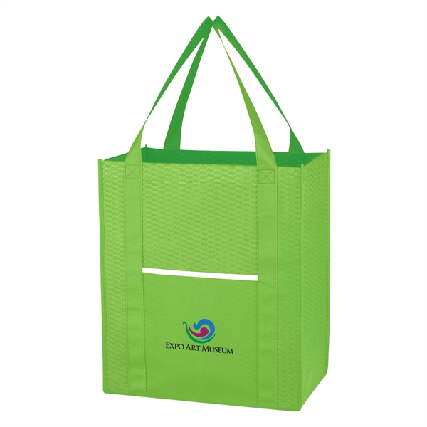 Non-Woven Wave Shopper Tote Bag - Non-Woven Wave Shopper Tote Bag - Image 7 of 21