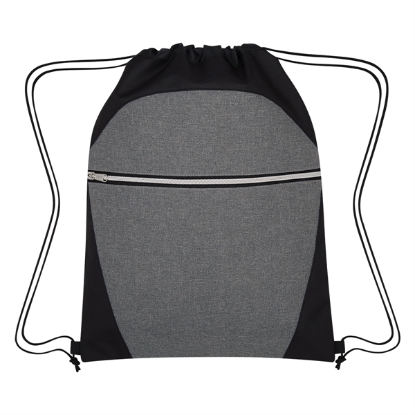 Heathered Two-Tone Drawstring Sports Pack - Heathered Two-Tone Drawstring Sports Pack - Image 3 of 6