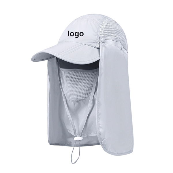 Folding Outdoor Sun Protection Hat Mask - Folding Outdoor Sun Protection Hat Mask - Image 2 of 2