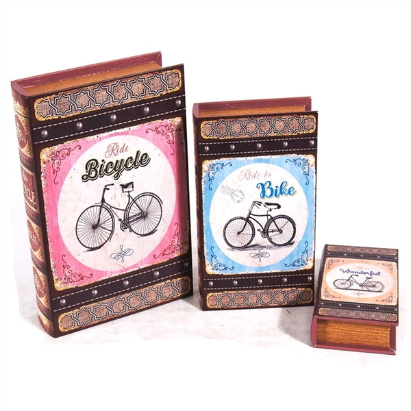 Nesting Storage Book Boxes set of 3 - Nesting Storage Book Boxes set of 3 - Image 1 of 3