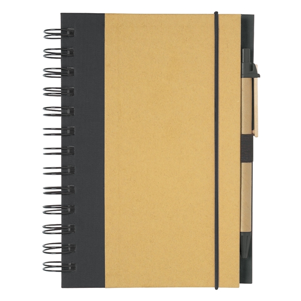 ECO-INSPIRED SPIRAL NOTEBOOK & PEN - ECO-INSPIRED SPIRAL NOTEBOOK & PEN - Image 10 of 21