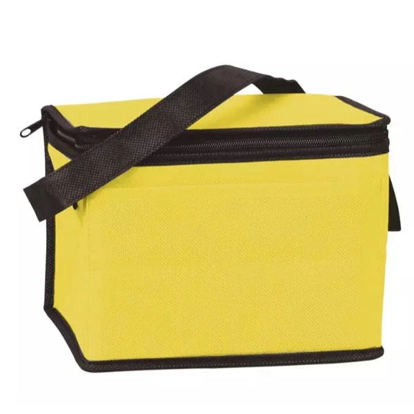 Portable 6 Can Pack Insulated Non Woven Cooler Bag - Portable 6 Can Pack Insulated Non Woven Cooler Bag - Image 8 of 9