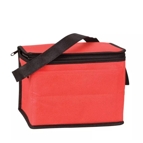 Portable 6 Can Pack Insulated Non Woven Cooler Bag - Portable 6 Can Pack Insulated Non Woven Cooler Bag - Image 9 of 9