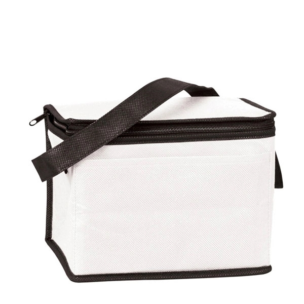 Portable 6 Can Pack Insulated Non Woven Cooler Bag - Portable 6 Can Pack Insulated Non Woven Cooler Bag - Image 3 of 9