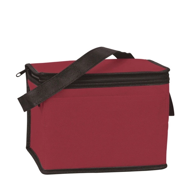 Portable 6 Can Pack Insulated Non Woven Cooler Bag - Portable 6 Can Pack Insulated Non Woven Cooler Bag - Image 4 of 9