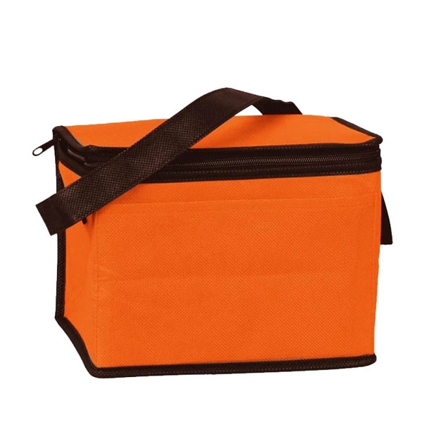 Portable 6 Can Pack Insulated Non Woven Cooler Bag - Portable 6 Can Pack Insulated Non Woven Cooler Bag - Image 6 of 9