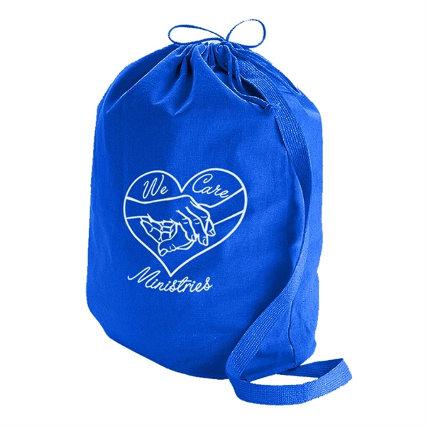 Canvas Drawstring Laundry Bag - Medium - Canvas Drawstring Laundry Bag - Medium - Image 3 of 4